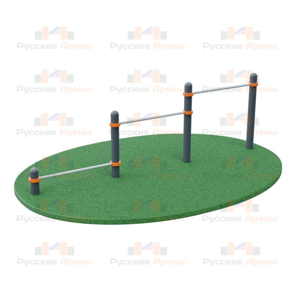 Тройной каскад турников для отжиманий